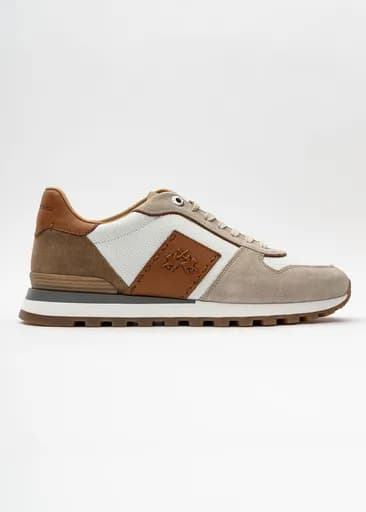 La Martina Trainers της σειράς Suede - LFM241.071.4080 Brown