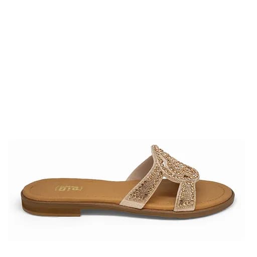 Bigshoes GA0208-06 Δερμάτινη Παντόφλα Χαλκός