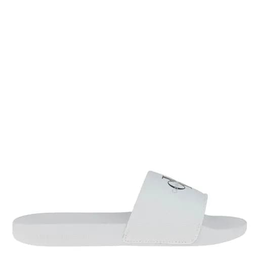 Γυναικείες Παντόφλες Slide Calvin Klein YW0YW01835 01W Λευκές