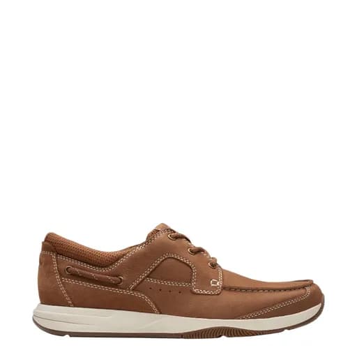 Ανδρικά παπούτσια Clarks Sailview Lace 26176971 ταμπά δέρμα nubuck