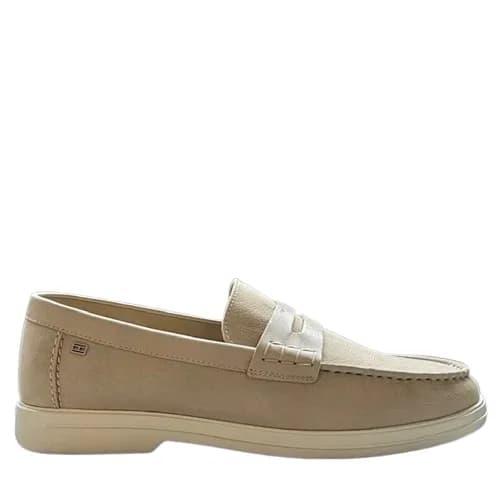 Ανδρικά Δερμάτινα Loafers Μπεζ Tommy Hilfiger FM0FM05785-ACI