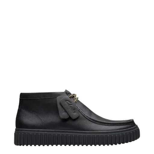 Ανδρικά μποτάκια Clarks Torhill Hi 26178264 μαύρο δέρμα