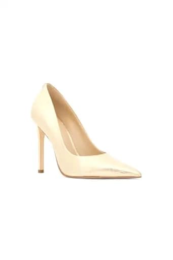 MICHAEL KORS ΠΑΠΟΥΤΣΙΑ ΓΟΒEΣ ΕLYSE HIGH PUMP LOGO METAΛΛΙΚΟ ΧΡΥΣΟ
