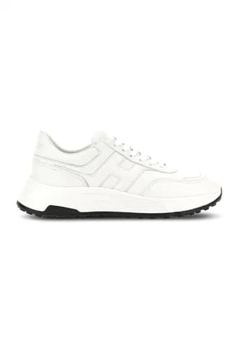 HOGAN ΠΑΠΟΥΤΣΙΑ SNEAKERS HYPERLIGHT ALLACCIATO H ΔΕΡΜΑ ΛΕΥΚΟ