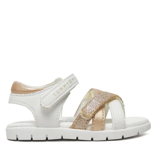 Παιδικά Πέδιλα Tommy Hilfiger Κορίτσι T1A2-33770-0273 X068 Λευκό Χρυσό (20-29)
