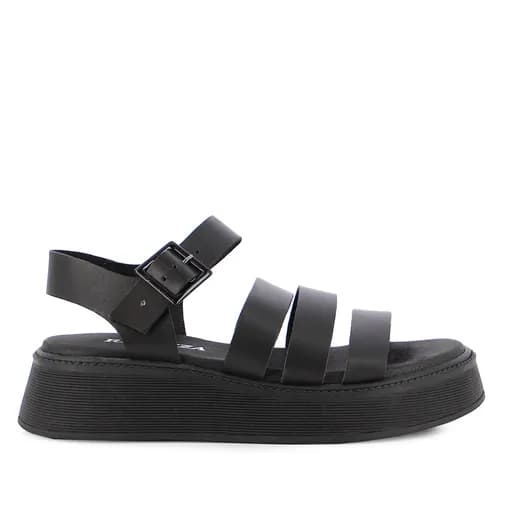 Γυναικεία Ανατομικά Πέδιλα Flatforms Ragazza 01232 Μαύρα