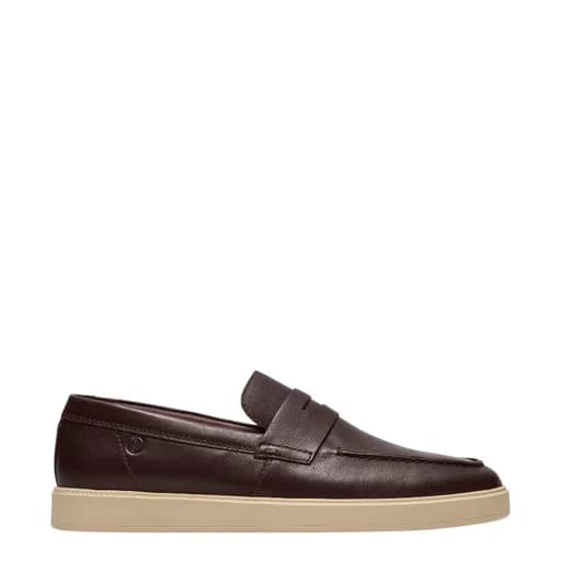 Ανδρικά μοκασίνια Clarks Lockford Easy 26186193 καφέ δέρμα