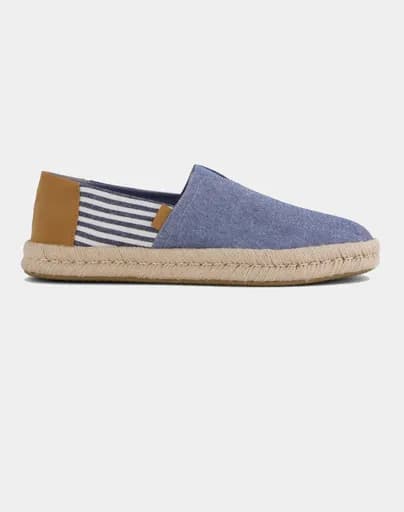 TOMS NVY CHMBRY/STRP MN ALROPE ESP 10023240-NAVY Blue