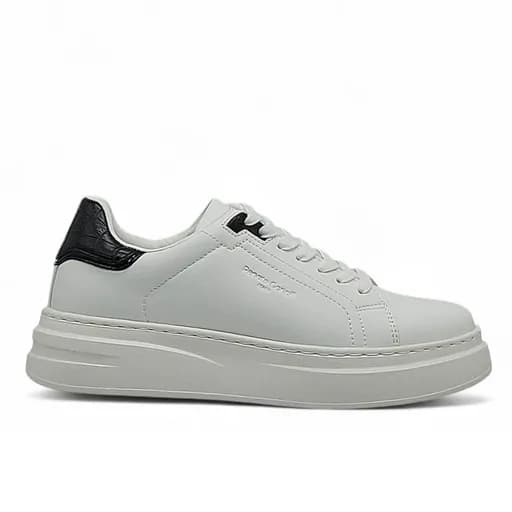 Ανδρικά Sneakers Renato Garini Daves-111 Λευκό Μαύρο Κροκό V5700117375N