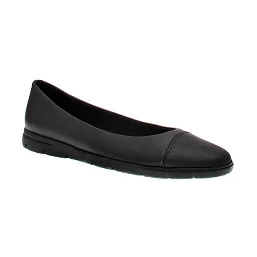 Bigshoes GA1133-01Δ Δερμάτινη Μπαλαρίνα Μαύρη