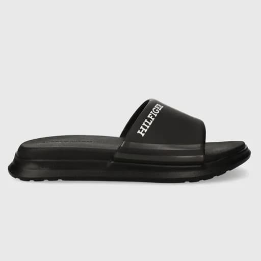 Ανδρικές Παντόφλες Tommy Hilfiger Pool Slide Dual Density FM0FM05017 BDS Μαύρες