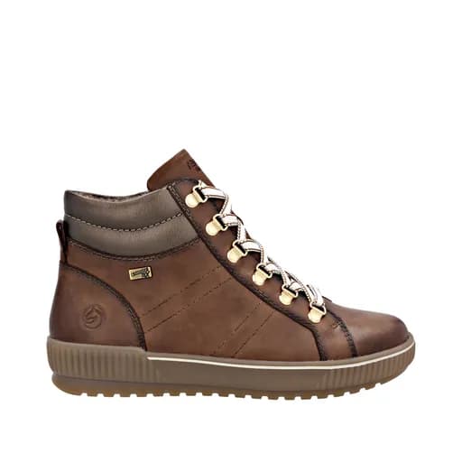 Remonte D0781-24 Ανατομικό Δερμάτινο Sneaker Καφέ