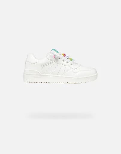 GEOX J WASHIBA D - SYNT.LEA J45HXD000BCC0653 36-41-C0653 White