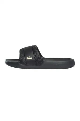 LACOSTE ΠΑΝΤΟΦΛΕΣ SLIDE SERVE HYB 126 1CMA ΜΑΥΡΟ-ΧΡΥΣΟ