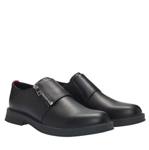 Ανδρικά Δερμάτινα Lenner Monk Παπούτσια Μαύρα Hugo 50536255-001