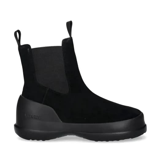 Γυναικείες Luna Chelsea Suede Μπότες Μαύρες Moon Boot 80D2480050-N001