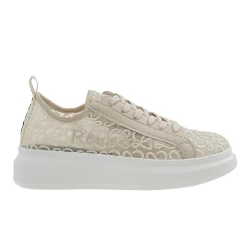 Γυναικεία Sneakers Renato Garini 66-61RG18 Μπεζ Δαντέλα