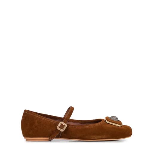 Μοκασίνια-Μπαλαρίνες γυναικείες Kurt Geiger Καφέ 5392030209 Pimlico Ballerina 262
