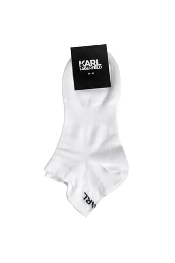 KARL LAGERFELD ΚΑΛΤΣΑΚΙΑ SNEAKERS LOGO ΛΕΥΚΟ