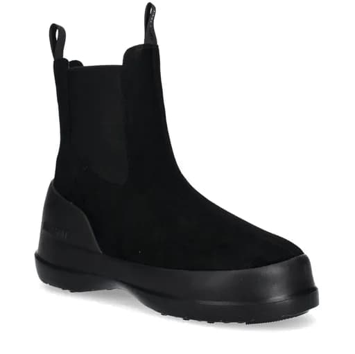 Γυναικείες Luna Chelsea Suede Μπότες Μαύρες Moon Boot 80D2480050-N001