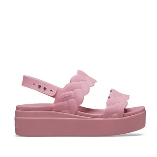 Crocs Brooklyn Woven Upper 220920-06 Πλατφόρμα 4.7cm Ροζ