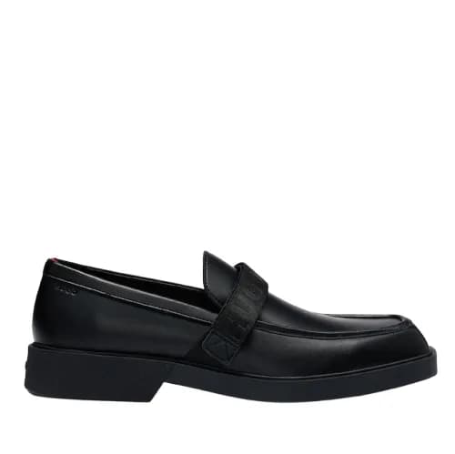 Ανδρικά Δερμάτινα Iker Mocc Loafers Μαύρα Hugo 50536228-001