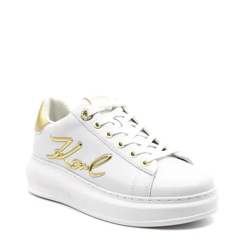 Γυναικεία Δερμάτινα Signia Sneakers Λευκά Karl Lagerfeld KL62510A-01G WHITE