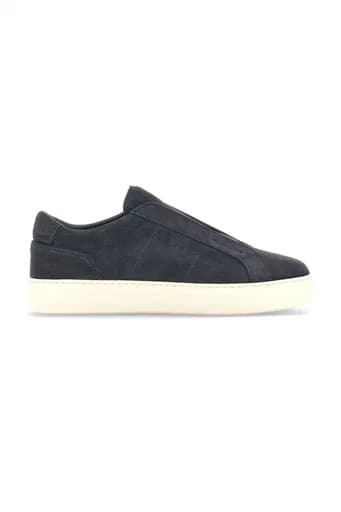 HOGAN ΠΑΠΟΥΤΣΙΑ SNEAKERS SLIP ON H668 SUEDE ΜΠΛΕ