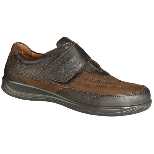 Jomos 421412254370 Ανατομικό Δερμάτινο Comfort Casual Καφέ