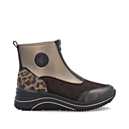 Remonte D0T78-90 Ανατομικό Sneaker Καφέ Χρυσό