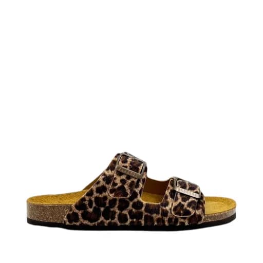 Γυναικείες παντόφλες PLAKTON BETA 180010 LEOPARDO λεοπάρ δέρμα