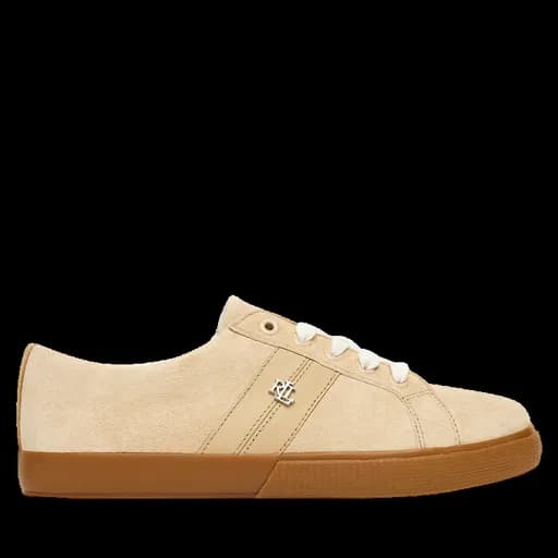 Γυναικεία Δερμάτινα Janson II Sneakers Μπεζ Ralph Lauren 802868344004-BEIGE