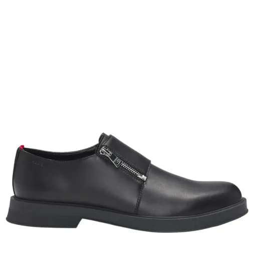 Ανδρικά Δερμάτινα Lenner Monk Παπούτσια Μαύρα Hugo 50536255-001