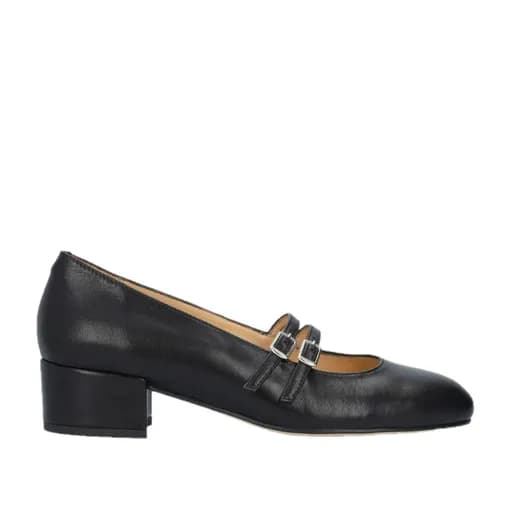 Andres Machado Alida-01 Δερμάτινη Γόβα Μαύρη 4.5cm